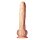Фалоімітатор гігантський реалістичний Dreamtoys Real Love на присосці з мошонкою, бежевий