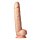 Фалоімітатор гігантський реалістичний Dreamtoys Real Love на присосці з мошонкою, бежевий