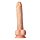 Фалоімітатор гігантський реалістичний Dreamtoys Real Love на присосці з мошонкою, бежевий