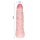 Фалоімітатор з хребтом Super Excitement Sextoy, без мошонки, бежевий, 16 см