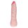 Фалоімітатор з хребтом Super Excitement Sextoy, без мошонки, бежевий, 16 см