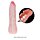 Фалоімітатор з хребтом Super Excitement Sextoy, без мошонки, бежевий, 16 см
