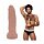 Фалоімітатор з мошонкою та закритою головкою реалістичний Fleshjack Boys-Diego Sans Dildo, тілесний