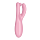 Гнучкий смарт-вібратор Satisfyer Threesome 4 Connect App рожевий