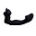 Масажер простати рельєфний Chisa Black Mont Avatar Dildo з вібрацією, чорний