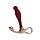 Масажер простати рельєфний, S, Zini Janus Lamp Iron бордовий, 10.4 х 2.2 см