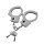 Металеві наручники Guilty Pleasures Metal Handcuffs, сріблястий