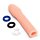 Насадка на пеніс Size-Up Penis Entender з 3 ерекційними кільцями в наборі, бежева