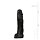 Великий фалоімітатор All Black AB02 чорний, 22 см