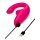 Стимулятор точки G та клітора Womanizer Blend Pink вакуум та вібрація, яскраво рожевий