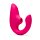 Стимулятор точки G та клітора Womanizer Blend Pink вакуум та вібрація, яскраво рожевий