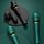 Вібратор мікрофон з насадками Zalo Kyro Wand Turquoise Green