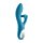 Вібратор кролик Satisfyer Embrace Me з потрійним відростком для стимуляції клітора, блакитний